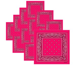 Lot de 12 bandanas identiques