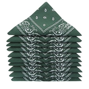 Lot 12 Bandanas Coton - Kaki