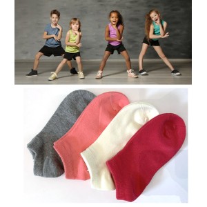 Chaussettes courtes enfants coton Bio uni
