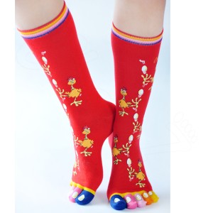 Chaussettes doigts "Ma poule"