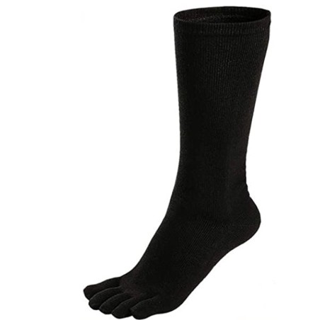 Chaussette avec traitement spécial à l'argent colloïdal et orteils séparés noir Chaussette avec traitement spécial à l'argent colloïdal et orteils séparés noir