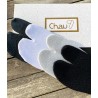 Chaussettes tabi tong courtes grande taille
