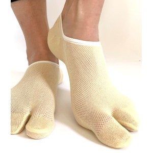 Chaussettes tabi tong courtes baige 3 paires