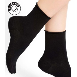 Chaussettes Coton Bio Bords roulés