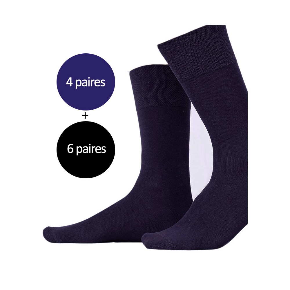 Chaussettes larges non comprimantes homme