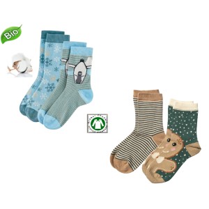 chaussettes en coton bio pour enfant