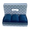 coffret chaussettes homme en laine cachemire bleu marine 3 paires