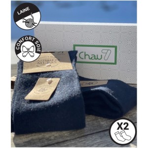 chaussettes haute cachemire soie femme