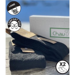 chaussettes haute cachemire soie femme