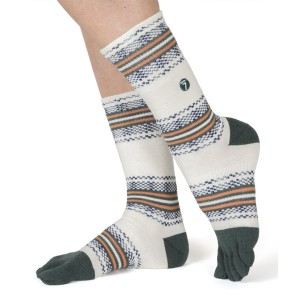 chaussettes femme 5 doigt pied laine merinos