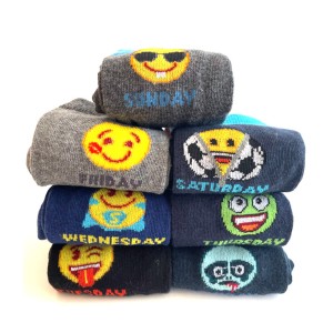 7 paires Smiley pour Enfant