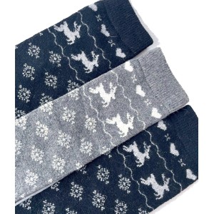 chaussettes femme haute cachemire soie