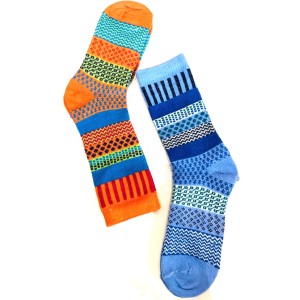 chaussettes colorée en laine scandinave chaude hiver