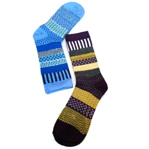 chaussettes colorée en laine scandinave chaude hiver