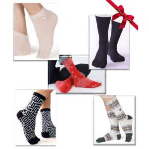 Coffret découverte 5 paires de chaussettes doigts en coton Bio