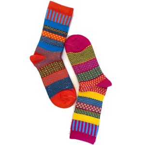 chaussettes colorée en laine scandinave chaude hiver