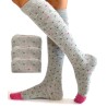 Chaussettes hautes en laine angora