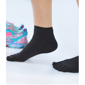 Chaussette Coolmax courte avec orteils séparés Noir ou Blanc