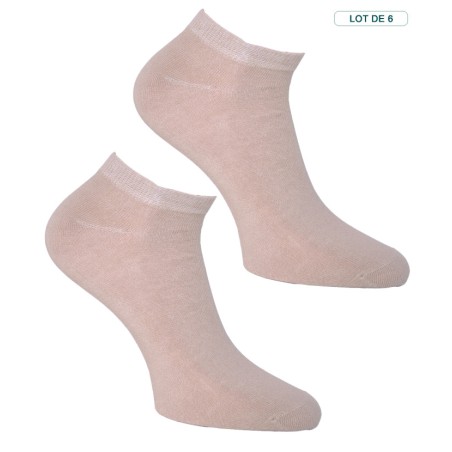 Chaussettes fines courtes Coton