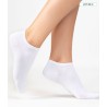 chaussettes fine et courte en coton blanc