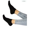 chaussettes fine et courte en coton noir