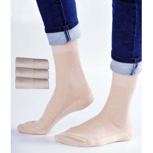 chaussettes blanche 100 coton fil ecosse bio pour femme