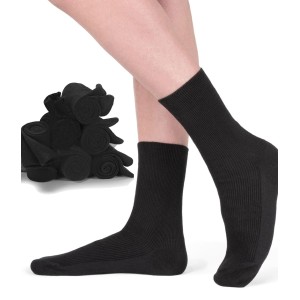 Chaussettes 100% pur coton bio - La chaussette anti-allergies qui ne serre pas le mollet! chaussette 100% coton anti transpirati