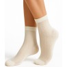 chaussettes en bambou ajouree motif ton sur ton