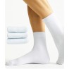 chaussettes blanche 100 coton fil ecosse bio pour femme