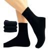 chaussettes fil ecosse femme maille lisse noires bio 100% coton