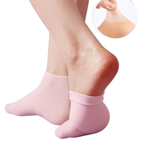 Chaussettes de Soin en Silicone – Hydratation Intense Nuit