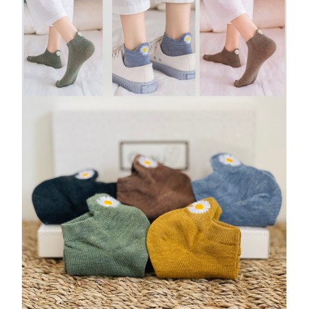 coffret chaussettes courte fleurs marguerites flowers coffret chaussettes courte fleurs marguerites flowers