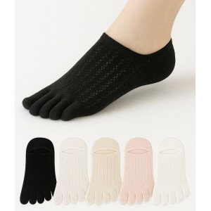 Chaussettes Très Courtes à Doigts en coton soquette invisibles