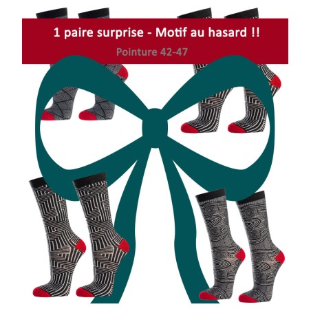 Chaussettes coton bio Motifs