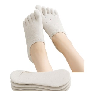 Chaussettes Très Courtes à Doigts en coton soquette invisibles