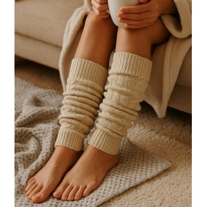 guetre femme guetre beige femme jambière laine coton
