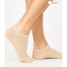 chaussettes courte beige coton pour homme fines