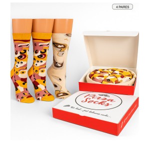 chaussettes pizza. coffret cadeau coffret idee kdo marrant original chaussettes pizzaiolo