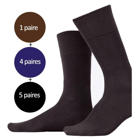 lot de 10 paires de chaussettes en Bambou - Prix mini