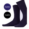 chaussettes bambou marine et noir