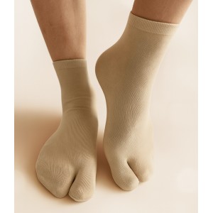 chaussettes doigt tabi japon beige coton