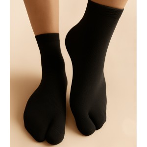 chaussettes doigt tabi japon noir coton