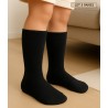 chaussettes enfant bebe en bambou doux sans couture chaussettes noir