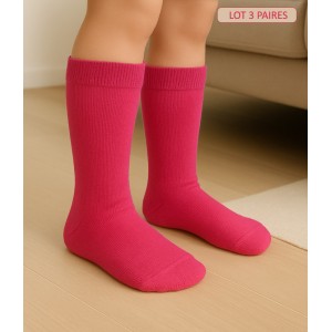 chaussettes enfant adolescent en bambou doux sans couture chaussettes blanches