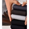 chaussettes marron marine pour homme fil d'ecosse pur coton qualite