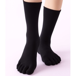 Chaussettes avec doigts coton bio noir