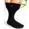 chaussettes diabétique gros mollet problème de circulation noir et extensible