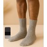 chaussettes 92% laine douce non comprimante pour homme