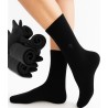 chaussette femme en coton noir ANTI-TRANSpiraTION