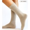 chaussettes cachemire soie unie pour femme couleurs beige